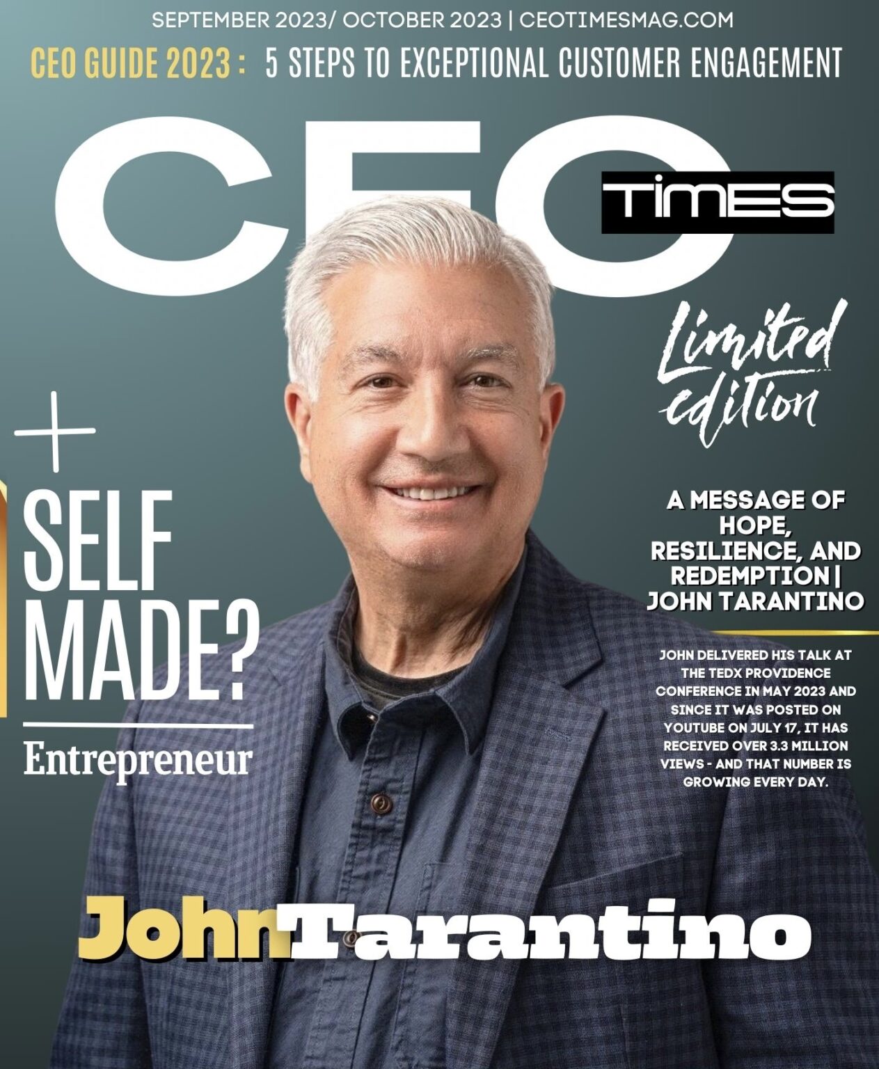 A Message of Hope, Resilience, and Redemption : John Tarantino - CEO ...