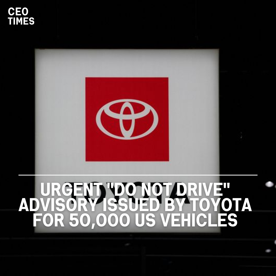 Toyota Motor has issued a serious "Do Not Drive" caution owing to the possibility of deadly airbag inflator explosions.