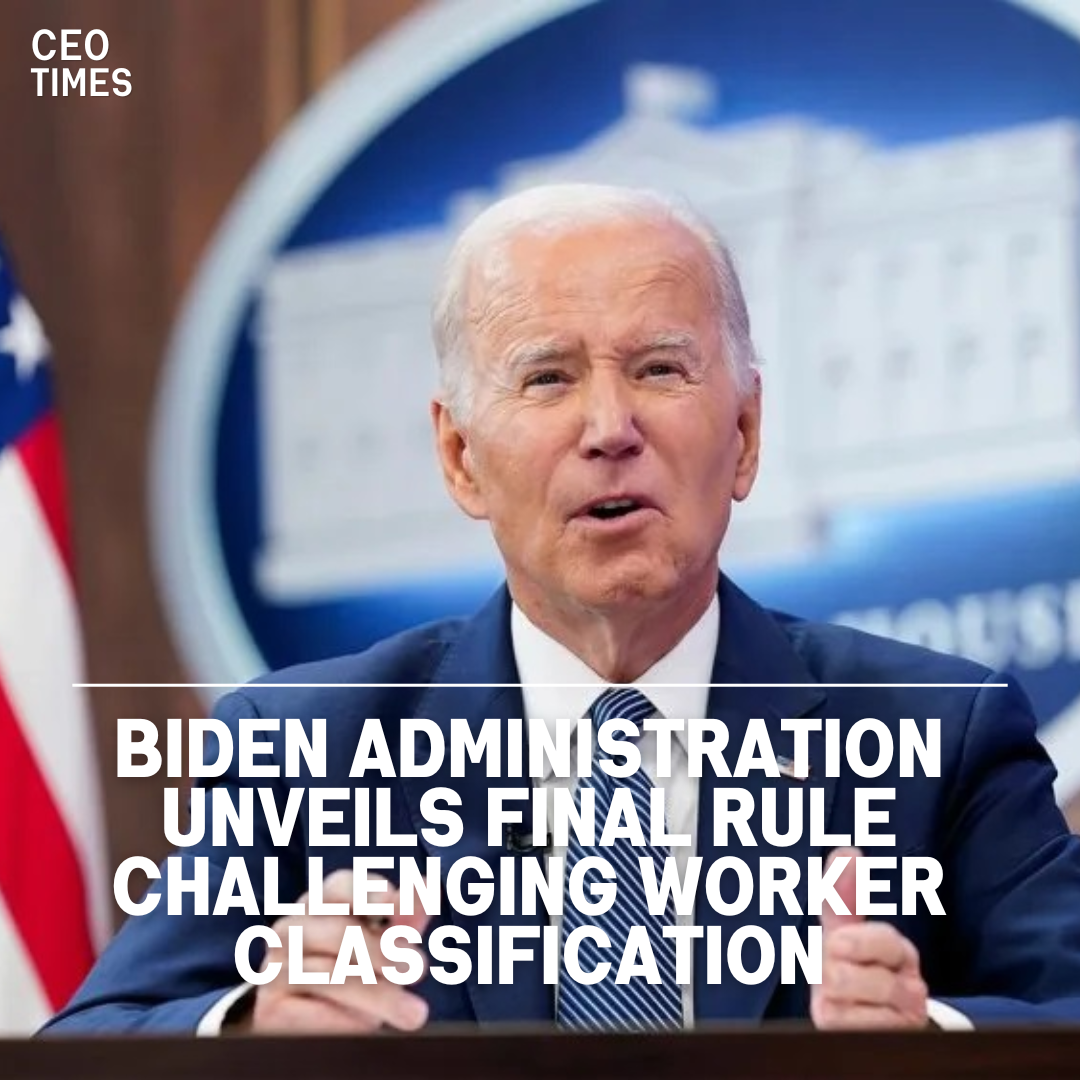 This week, the Biden administration plans to issue a final regulation that will alter the line between independent contractors.
