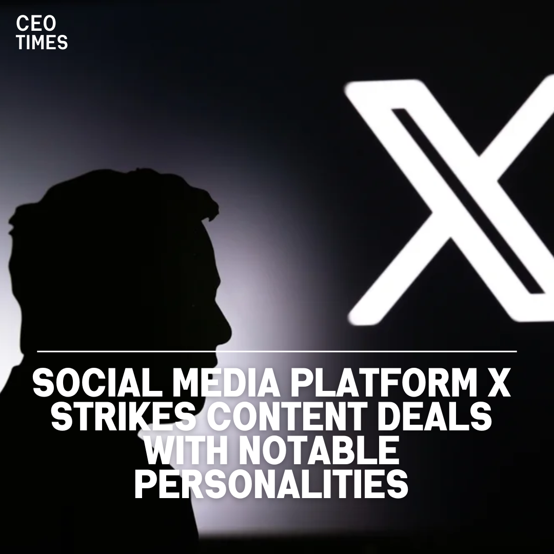 Three important content partnerships with renowned personalities have been announced by social media platform X.