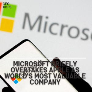 Microsoft briefly surpassed Apple as the world's most valuable corporation, for the first time since 2021.