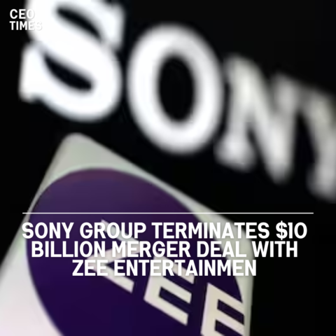 Sony Group of Japan has announced the termination of a $10 billion merger agreement with Zee Entertainment.