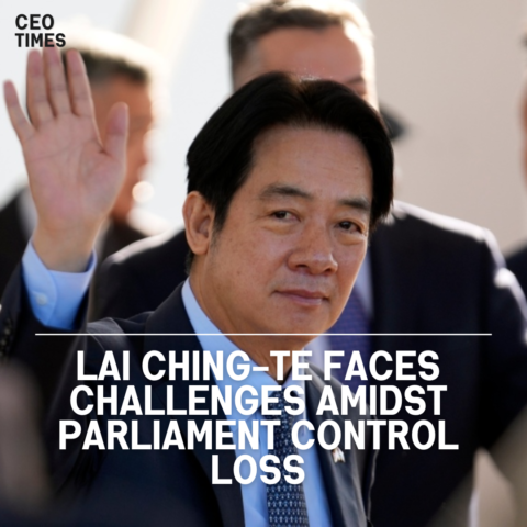 Lai Ching-te will face a difficult four years in office since he lacks a parliamentary majority.