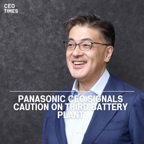 Yuki Kusumi, Panasonic's Group CEO, emphasised the need of increasing productivity in the company's battery business.