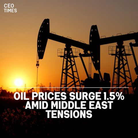 Concerns over probable supply disruptions in the Middle East drove up oil prices 1.5% in the first session of the new year.