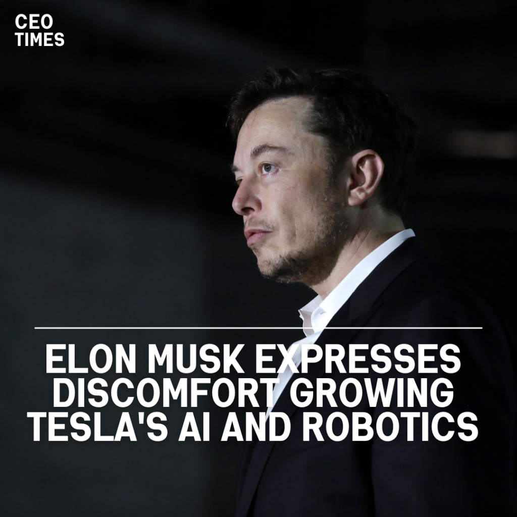 Elon Musk Expresses Discomfort Growing Tesla's AI and Robotics - CEO