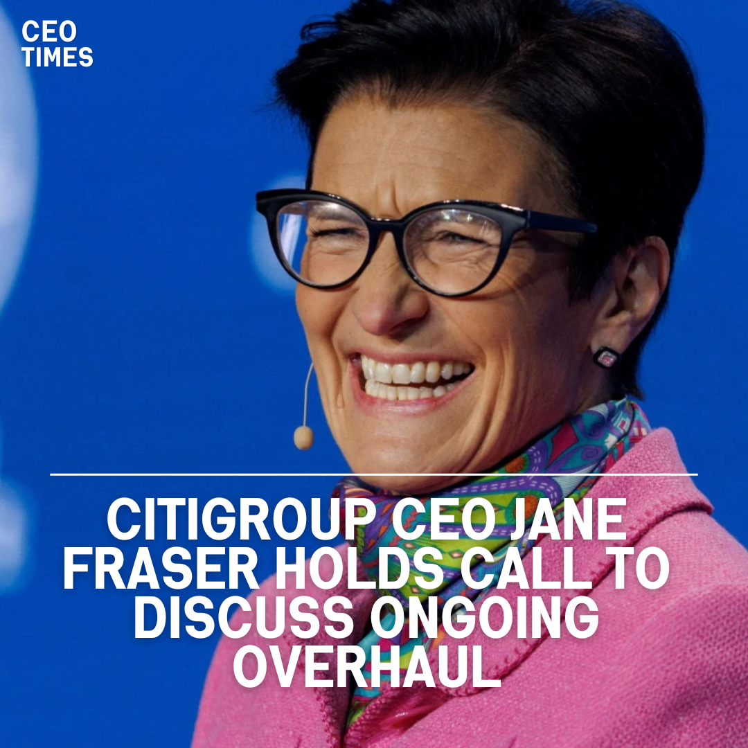 CEO Jane Fraser hosted a conference call with managing directors to discuss the bank's ongoing overhaul.