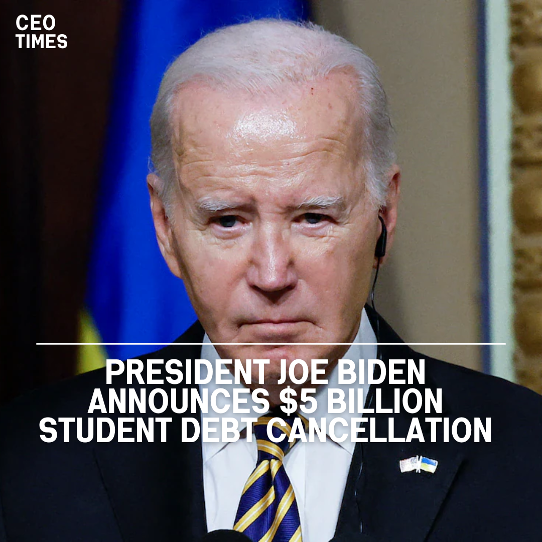U.S. President Joe Biden announced the cancellation of around $5 billion in student debt for another 74,000 students.