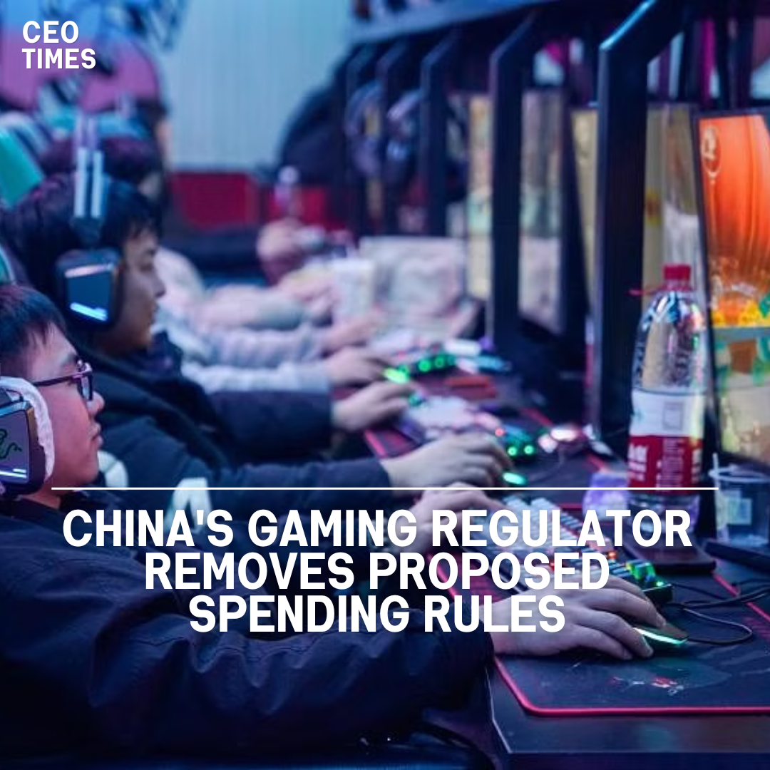The NPPA, China's gaming regulator, has deleted planned rules to limit video game spending and awards from its website.