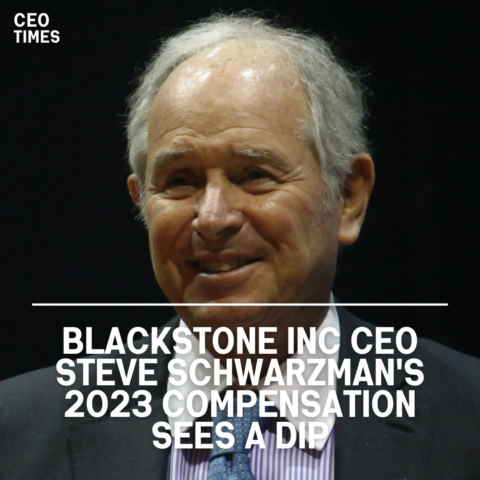 Steve Schwarzman's total compensation and dividends for 2023 totaled $896.7 million, a significant 29% reduction.