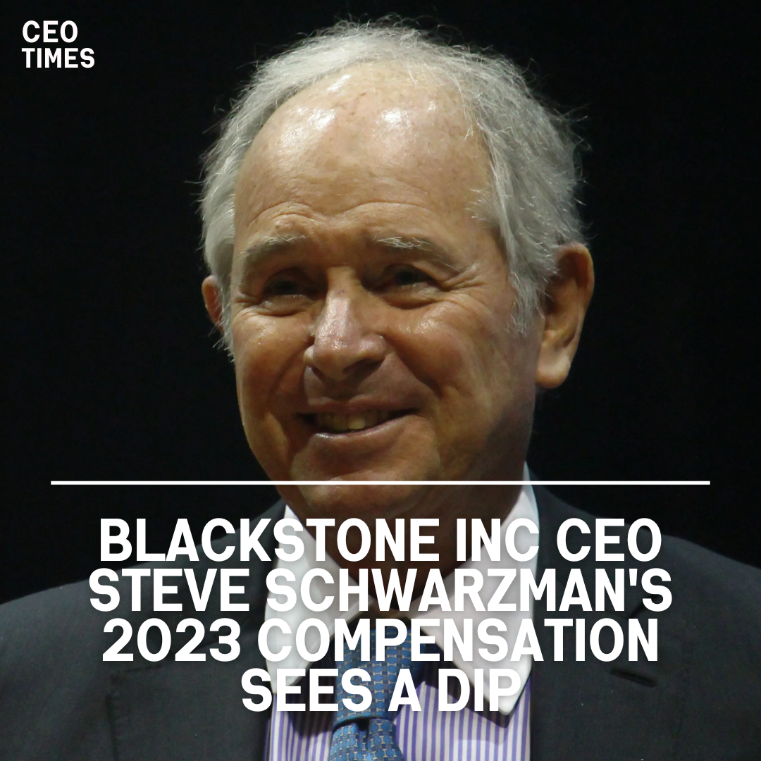 Steve Schwarzman's total compensation and dividends for 2023 totaled $896.7 million, a significant 29% reduction.