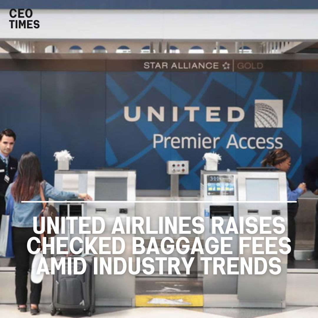 United Airlines, like American Airlines and JetBlue Airways, has increased checked luggage costs.