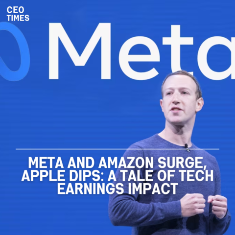 Meta Platforms had a stunning increase, with its shares rising more than 14% to a record high of $451.