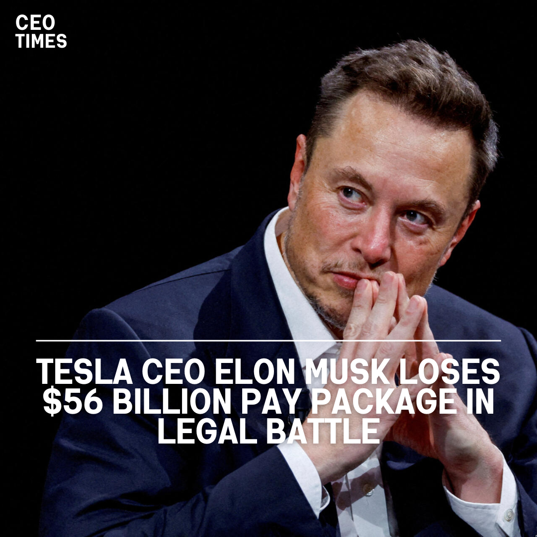 Elon Musk, CEO of Tesla, suffered a historic legal setback when he lost his $56 billion compensation plan.