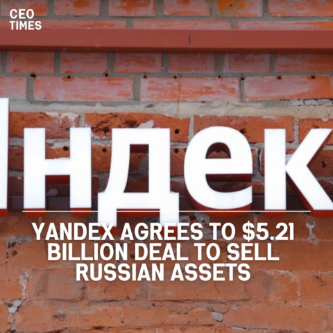 Yandex NV has achieved a record agreement to sell its Russian businesses for 475 billion rubles ($5.21 billion).