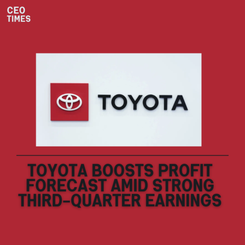 Toyota Motor Corporation increased its full-year operating profit prediction by about 9% on Tuesday.