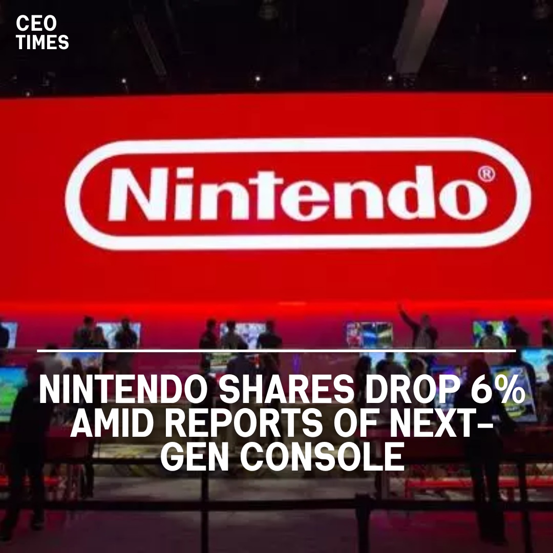 On Monday, Nintendo shares fell 6% in response to claims from gaming media groups.