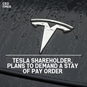 A Tesla shareholder won a ruling last month that overturned the CEO's $56 billion compensation plan.