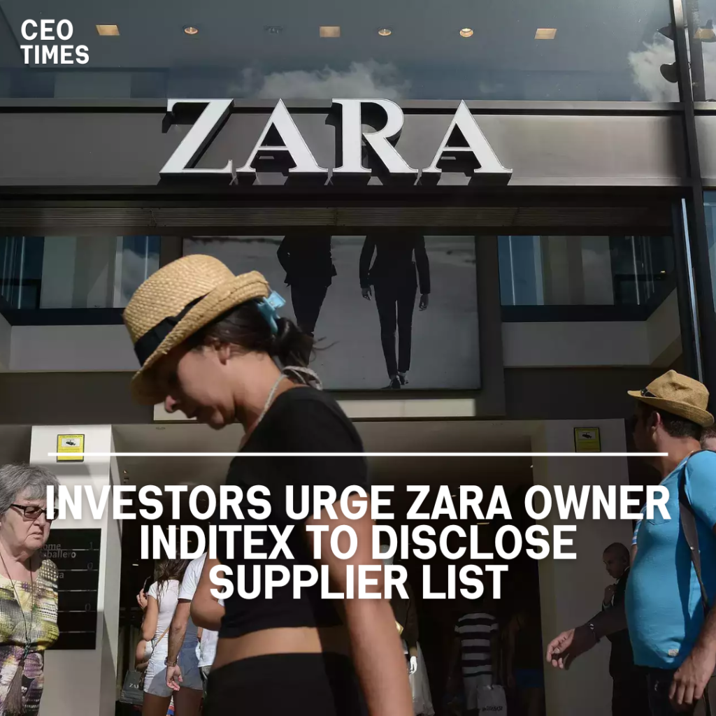 Zara's parent company will publicly disclose its whole supplier list, following industry rivals like as H&M and Primark.