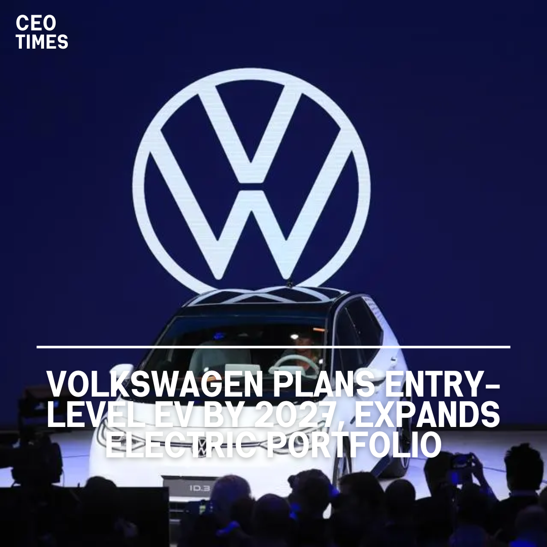 Volkswagen is eyeing the launch of an entry-level EV by 2027, as announced by VW brand chief Thomas Schaefer.