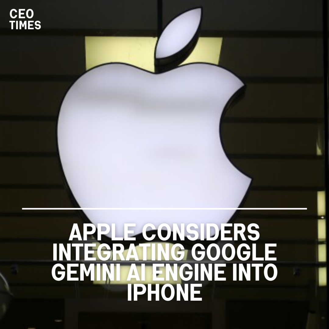 Apple is apparently talking about incorporating Google's Gemini artificial intelligence engine into the iPhone.
