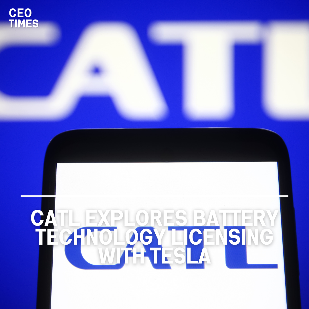 CATL, a Chinese electric-vehicle battery company, is in talks with Tesla and other unnamed automakers to licence its battery technology.