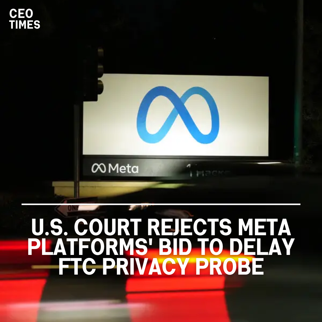 A US judge decided against Meta Platforms, refusing to grant the Federal Trade Commission a stay in reopening a probe.