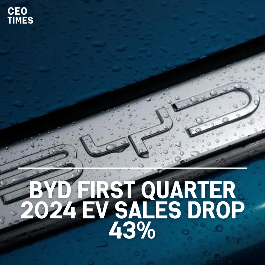 BYD First Quarter 2024 EV Sales Drop 43% - CEO Times Magazine