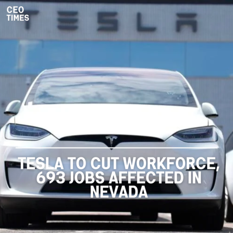 Tesla proposes to lay off 693 people at its Sparks, Nevada, operations, according to a federal document.