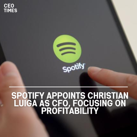 Spotify has chosen Christian Luiga as its new Chief Financial Officer, succeeding Paul Vogel