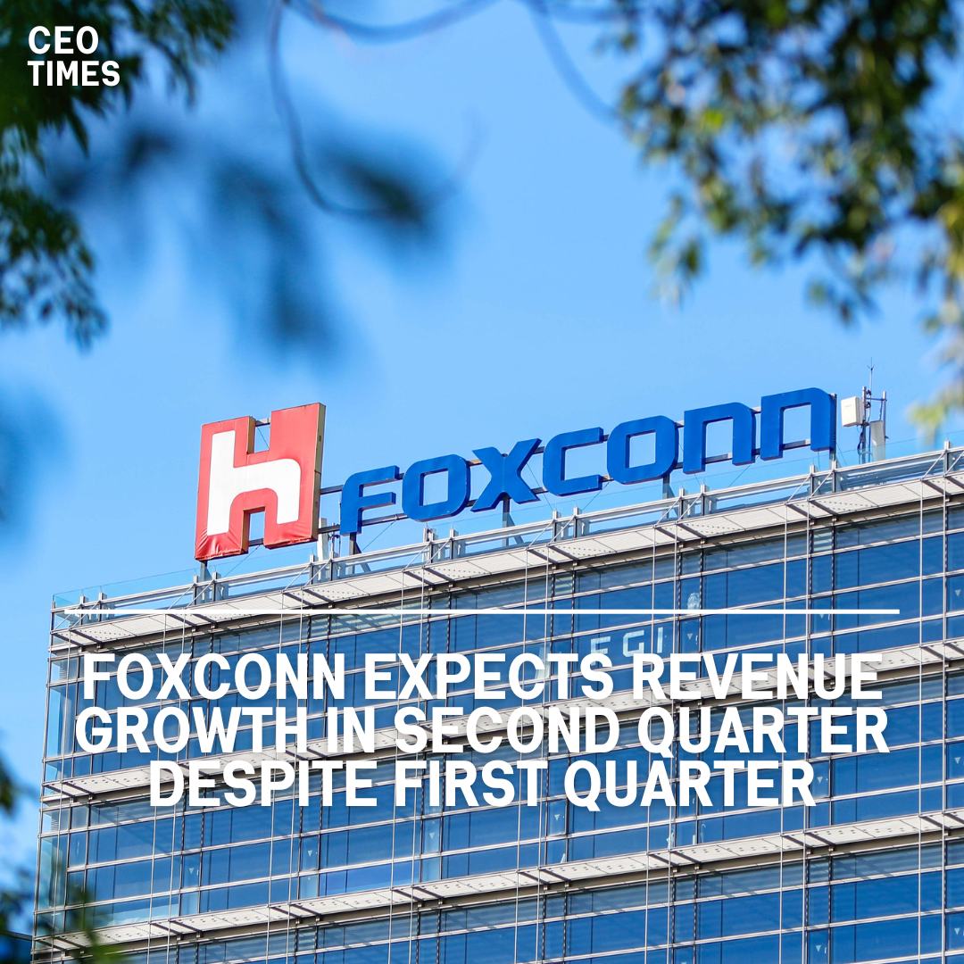 Foxconn forecasts an increase in revenue for the second quarter following a disappointing result in the previous quarter.