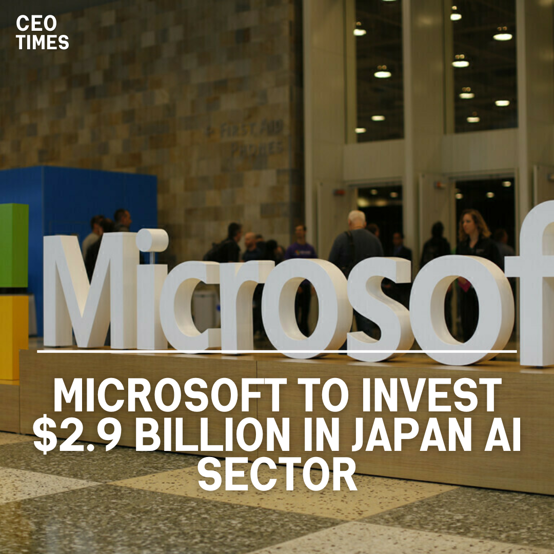 Microsoft Corp has announced intentions to invest around $2.9 billion over the next two years in Japan's AI sector.