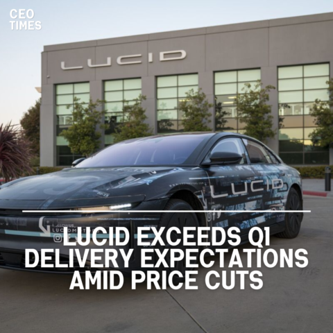 Lucid, a luxury EV manufacturer, revealed first-quarter deliveries that exceeded market forecasts on Tuesday.