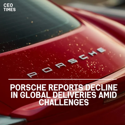 Porsche reported a 4% reduction in global vehicle deliveries in the first quarter of 2024 over the previous year.