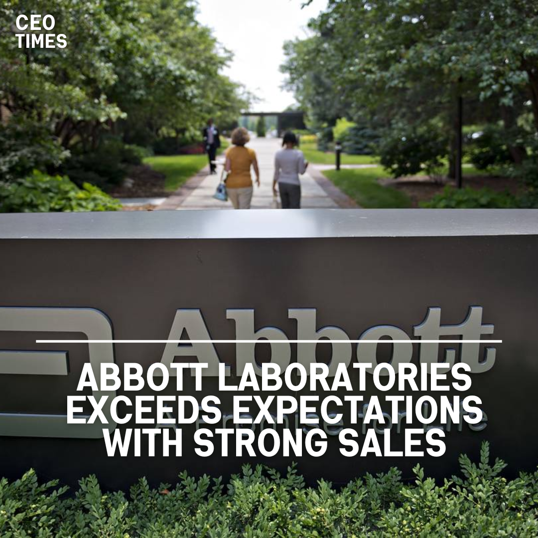 Abbott Laboratories has topped Wall Street projections for quarterly profit, boosted by healthy sales