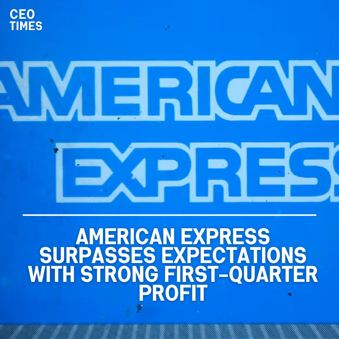 American Express first-quarter profit topped estimates, thanks to strong spending by affluent users.