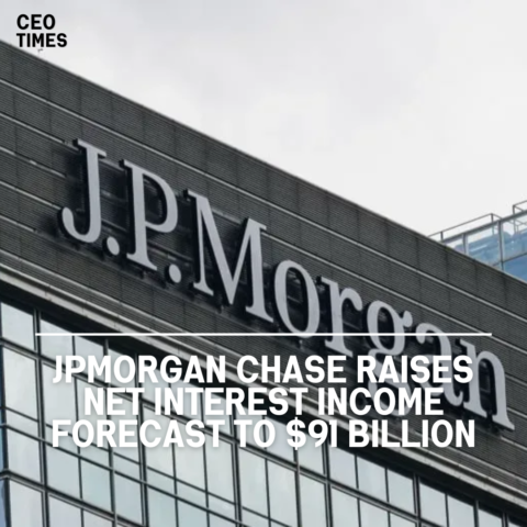 JPMorgan Chase reported on Monday that it has increased its net interest income (NII) forecast to $91 billion.