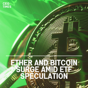 Ether, the second-largest cryptocurrency, has seen its biggest two-day rise in nearly two years.