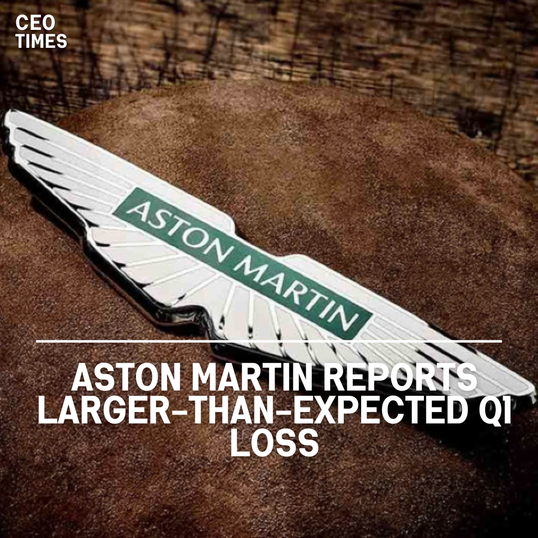Aston Martin reported a first-quarter pretax loss that exceeded experts' projections, citing lower production.