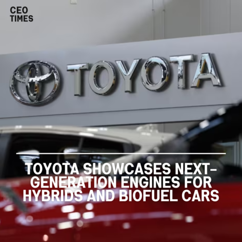 Toyota Motor unveiled next-generation engines that can be used in a wide range of vehicles, including hybrids and biofuel vehicles.