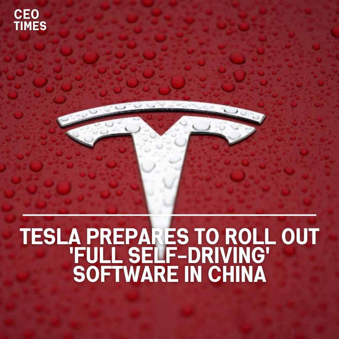 Tesla is preparing to register its 'Full Self-Driving' software with authorities in China ahead of its planned launch.