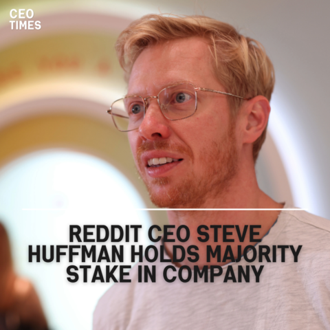 Steve Huffman, Reddit's co-founder and CEO, beneficially holds 62.4 million Class A shares in the social media network.