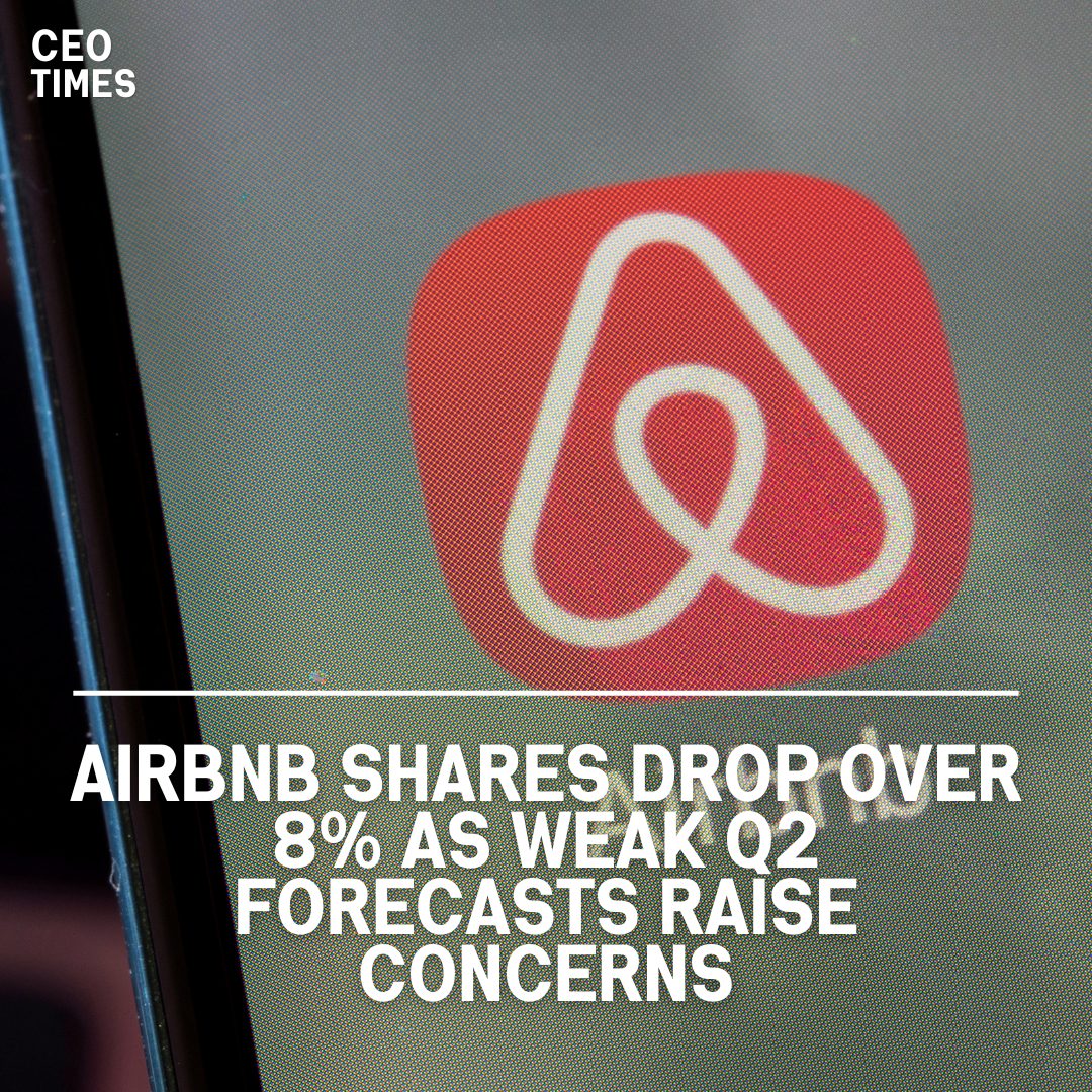 Airbnb had a large premarket loss of over 8% due to its estimate of weaker-than-expected expectations.