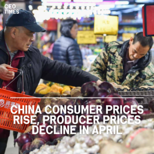 Consumer prices in China rose for the third consecutive month in April, indicating an increase in domestic demand.