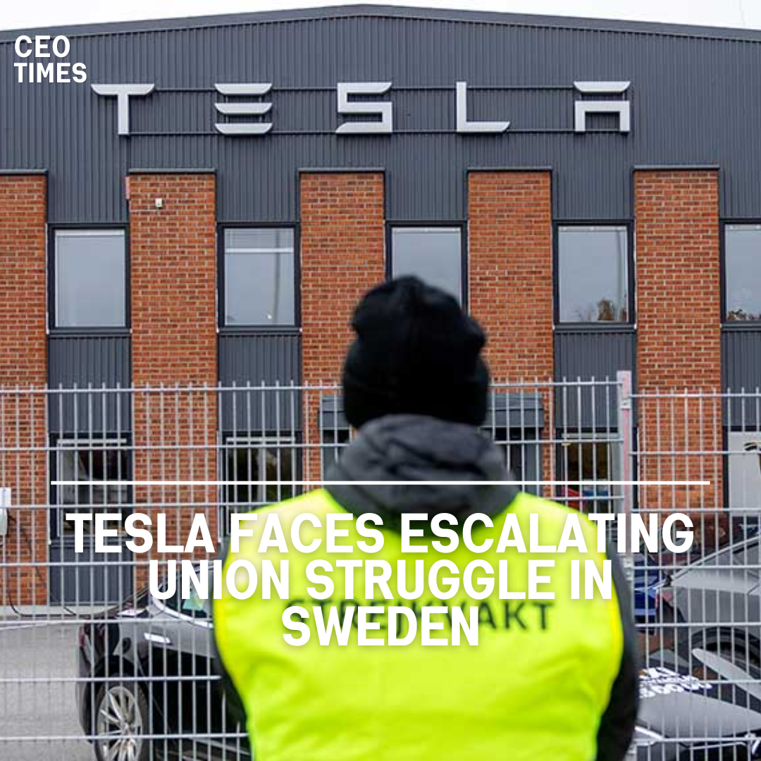 Sweden's largest union has intensified a six-month-old strike of mechanics at Tesla, challenging the company's opposition.