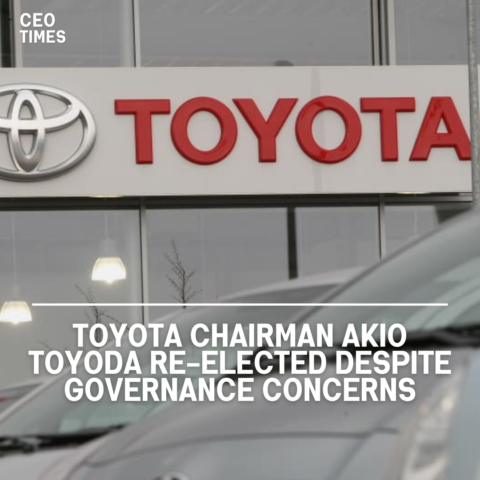 Toyota Chairman Akio Toyoda and nine other board members were re-elected during the automaker's annual general meeting.