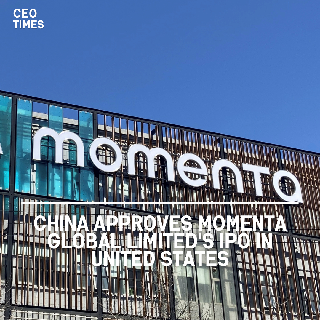 Momenta Global Limited, an autonomous driving firm, has had its initial public offering approved by China's securities authority.