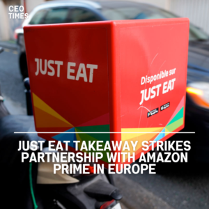 Just Eat Takeaway, Europe's top meal delivery company, has announced a new relationship with Amazon Prime.
