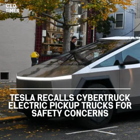 Tesla is recalling 11,688 Cybertruck electric pickup trucks owing to a failure of the windshield wiper system.