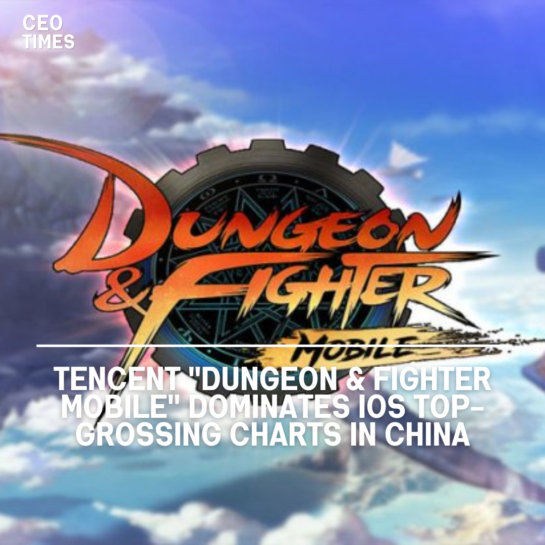 Tencent Holdings Ltd's freshly released "Dungeon & Fighter" (DnF Mobile) has started well, dominating top-grossing rankings.